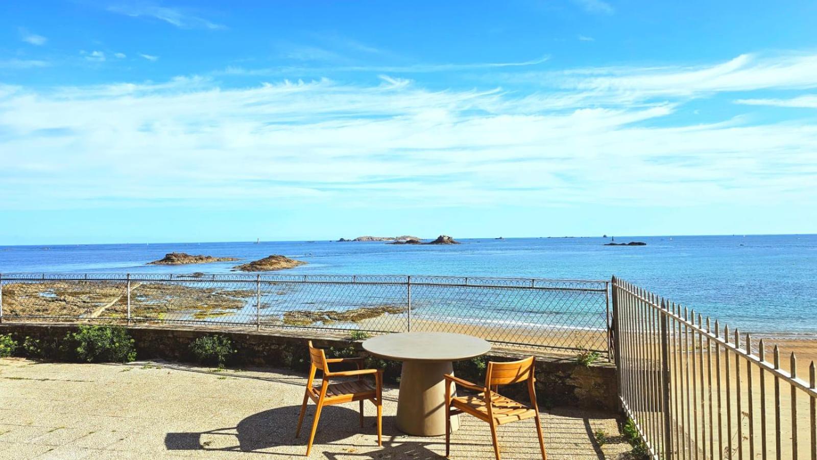 Vue Pleine Mer A La Perle Marine - La Terrasse Dinard Kültér fotó