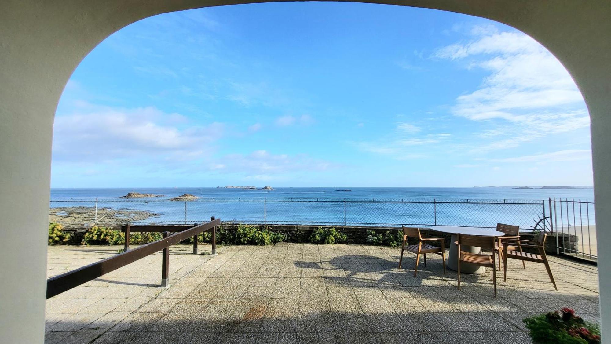 Vue Pleine Mer A La Perle Marine - La Terrasse Dinard Kültér fotó