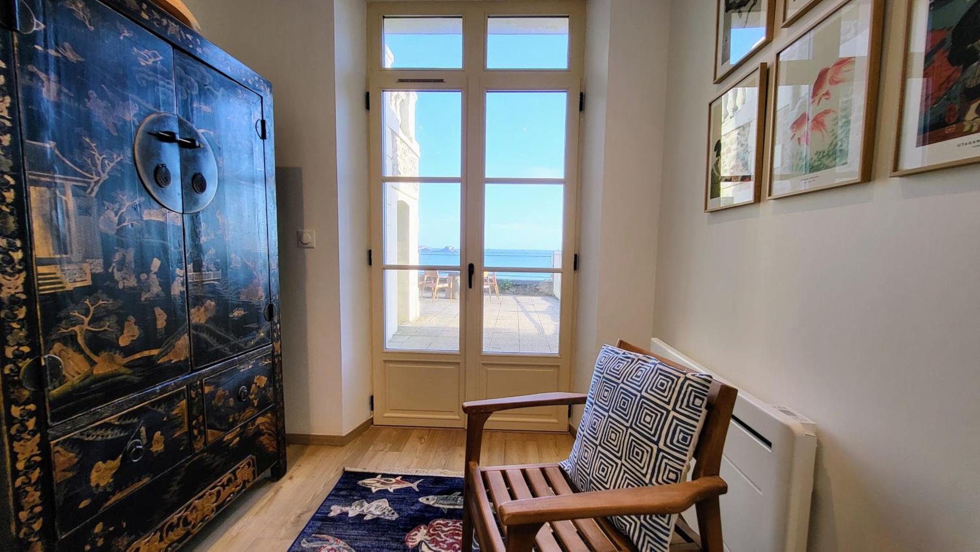 Vue Pleine Mer A La Perle Marine - La Terrasse Dinard Kültér fotó